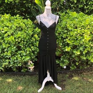 ✨VINTAGE 90s Sexy Sequined & Beaded Gala Gown